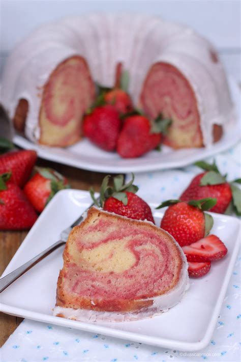 The BEST Strawberry Cream Cheese Pound Cake