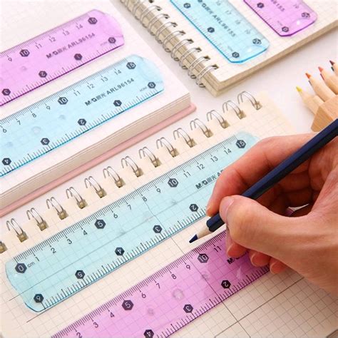 mg cm soft flexible ruler flexible soft ruler plastic ruler student