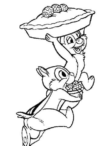 Kids-n-fun.com | 35 coloring pages of Chip and Dale