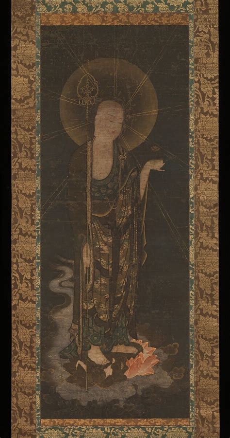 welcoming descent   bodhisattva jizo japan kamakura