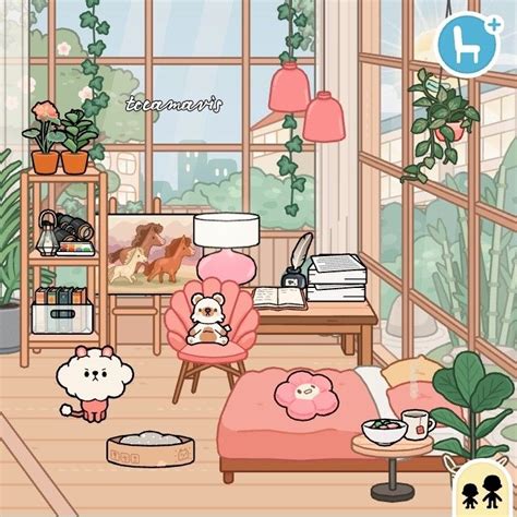 Cozy Bedroom 🪵🌷🌿🥐| Toca Life World