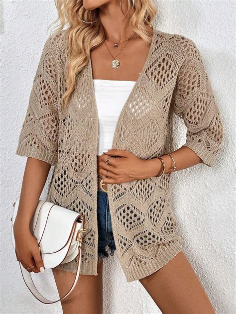 Летний ажурный кардиган спицами. Схема узора - Вязание спицами LenkomKnit
