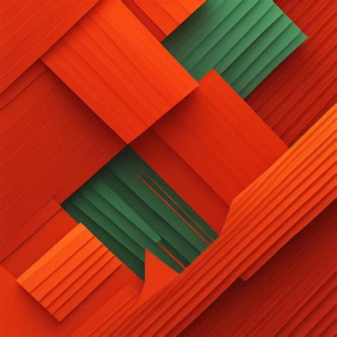 Premium Photo | A red and green abstract image of a building with a ...