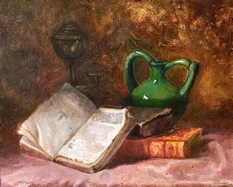 Натюрморт с книгами. Франция 19 век. - Антиквариат