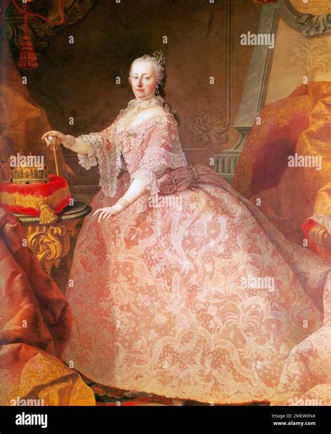 empress maria theresa painting    meytens stock photo alamy