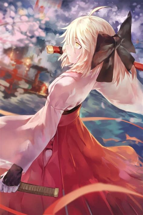 Аниме тянка | Anime wallpaper, Samurai anime, Anime
