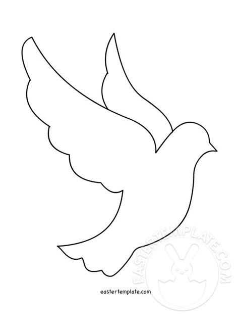 Peace Dove template printable - Easter Template