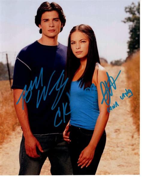 Tom Welling and Kristin Kreuk Signed Autographed 8x10 Smallville ...