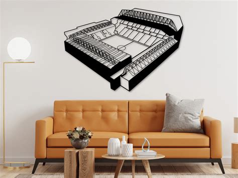 Liverpool Stadium Laser Cut File, Stadium Wall Decor, Liverpool Football Stadium Digital Design ...