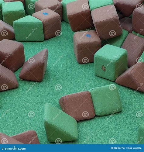 Children S Playground Area with Good Safety Standards Stock Image