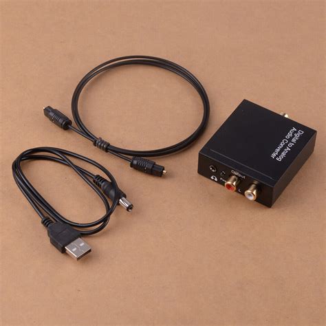 Digital to Analog Audio Converter Adapter with AUX 3.5mm Jack + Optical ...
