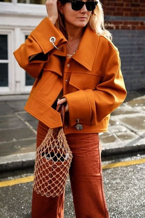 Оранжевый в осенних образах 3 | Orange fashion, Fashion, Street style