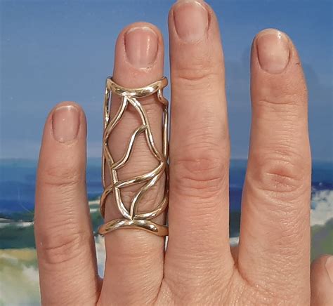 Arthritis Finger Splint for Both Joints Full Finger Ring Bronze - Etsy UK
