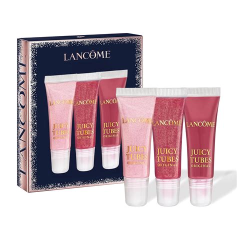 Amazon.com: Lancôme Juicy Tubes Lip Gloss Trio Gift Set - Glossy Shine