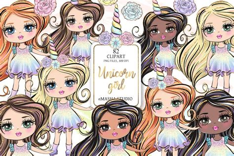 Unicorn Girl Clipart (2550400)