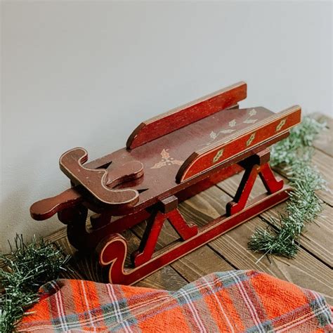 Wooden Sleigh - Etsy