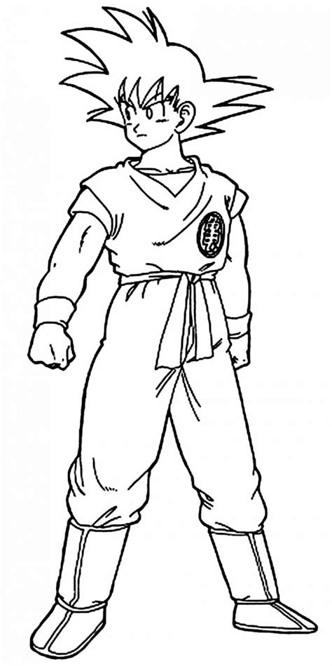 Desenho Para Imprimir Do Goku