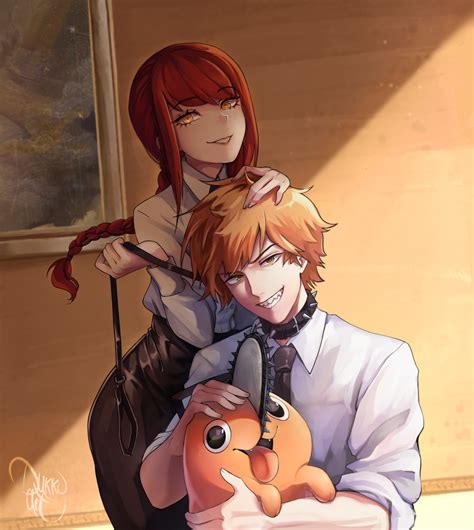 Denji, Makima and Pochita | Chainsaw man by DukkoArt on DeviantArt