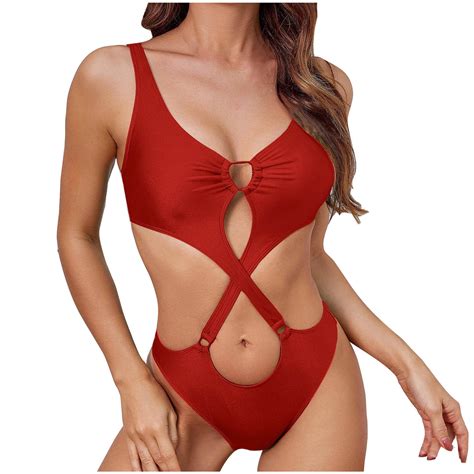 Holiday Promotion UTSJKR Monikini Swimsuit for Women Cut Out Swimwear