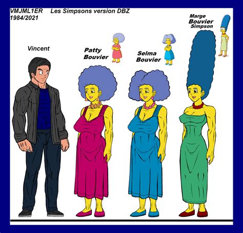 Version DBZ,Patty,Selma,Marge Bouvier Simpsons by VMJML1er on DeviantArt