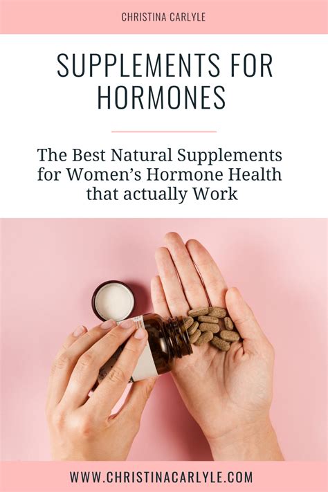 Best Hormone Supplements - Christina Carlyle