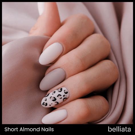 simple almond nails  abstract touch