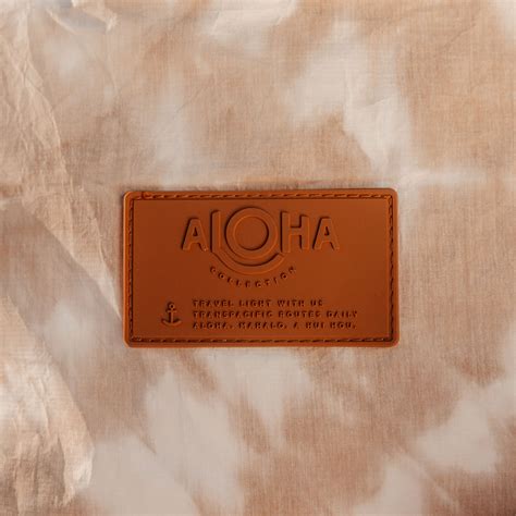 Shibori Mid Pouch in Sandstone by Chelsea Kauai | ALOHA Collection