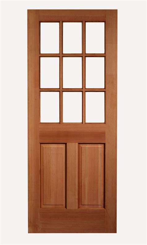 Slab Door Half Glass - Glass Designs