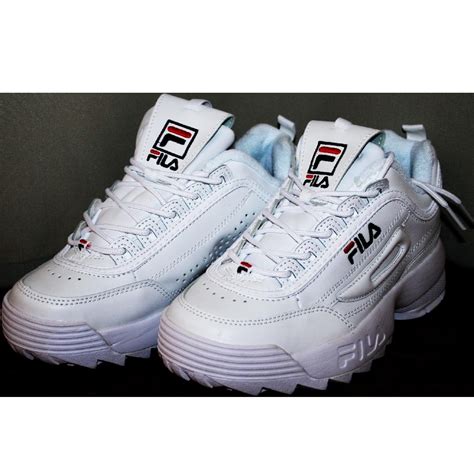 Женские кроссовки fila disruptor 2 all white летние