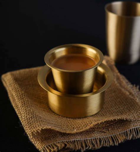 Atya Luxury Traditional Brass Coffee cup and Dabra set - Atya Luxury I