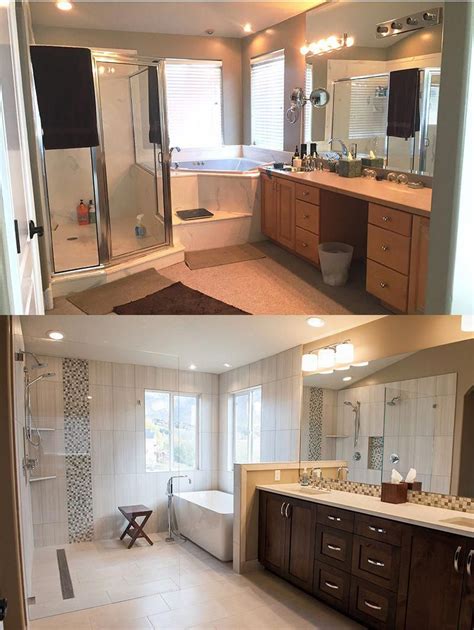 Master Bathroom Remodel Before And After | Sliding Doors