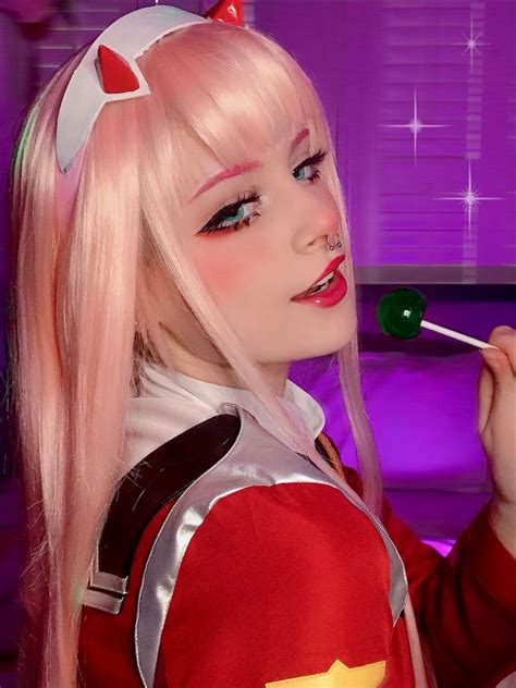 zero two cosplay | Pink hair, Zero two cosplay, Cosplay makeup