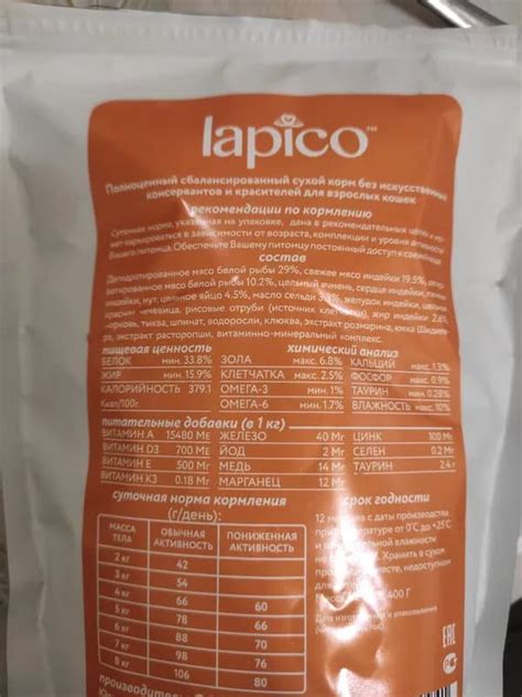 Корм для кошек Lapico: отзывы, разбор состава, цена - ПетОбзор