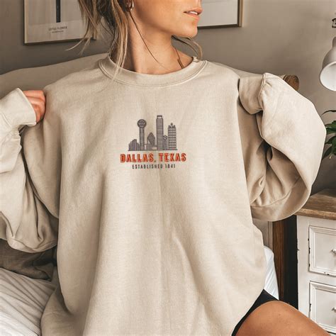 Dallas Texas Embroidered Sweatshirt – Emily Jones-Wilkerson