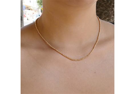 Женская цепочка, красное золото 14 кт, длина 45 см