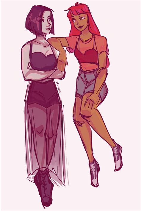 The almost human club- Starfire and Raven | Starfire and raven, Raven