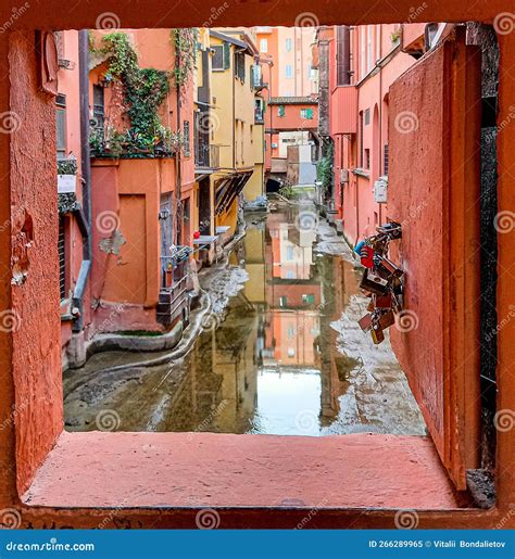 Looking from the Finestrella in Bologna Stock Image - Image of italy