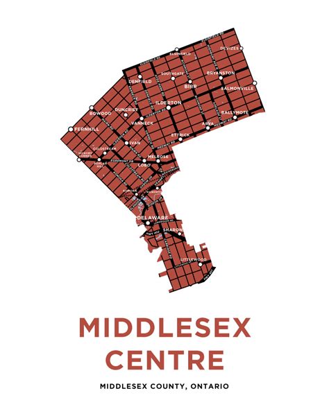 middlesex centre map print jelly brothers
