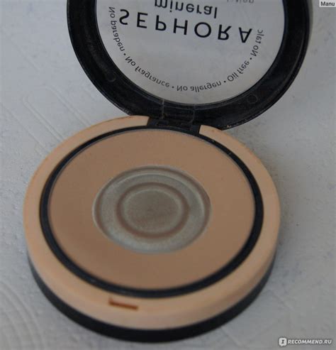 Пудра Sephora Минеральная компактная - «Пудра без талька, масел и ...