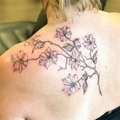 Symbolic and Beautiful Dogwood Flower Tattoo Ideas