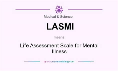 lasmi life assessment scale  mental illness  medical science