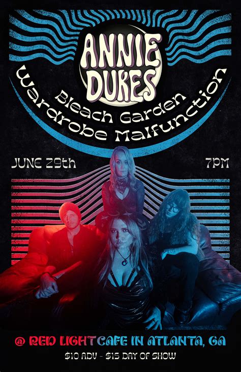 Annie Dukes w/ Bleach Garden + Wardrobe Malfunction — Red Light Café