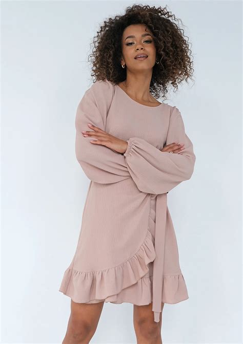 Lola - Shiny beige dress - Mosquito