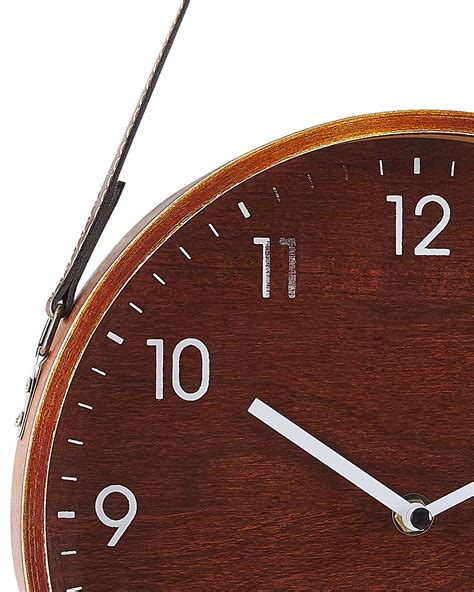 Wanduhr braun ø 26 cm RENENS | Beliani.de