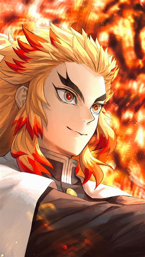 Kyojuro Rengoku Flame Tiger De Kimetsu No Yaiba Anime Fondo De Pantall ...