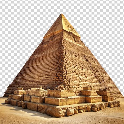 Premium PSD | Ancient egyptian pyramid isolated on transparent background