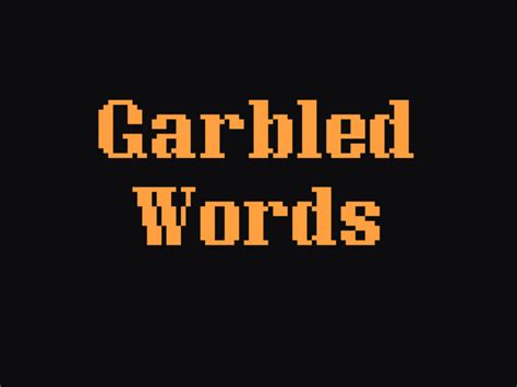 garbled words  ryanapple