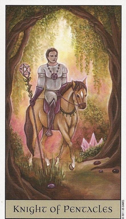 knight  pentacles   examine  layout