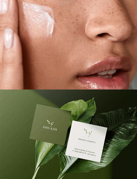 Organic cosmetics logo design and brand identity on Behance