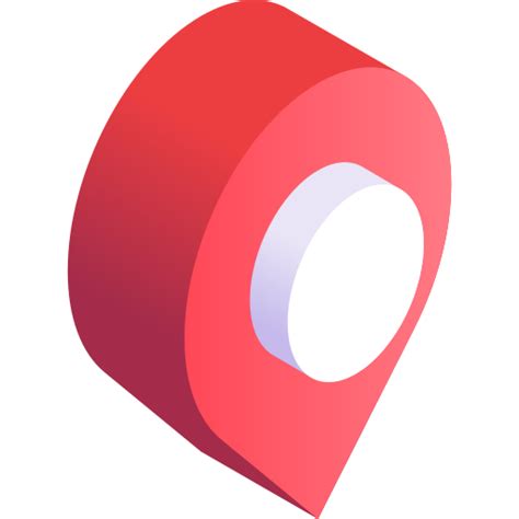 Location pin Gradient Isometric Gradient icon